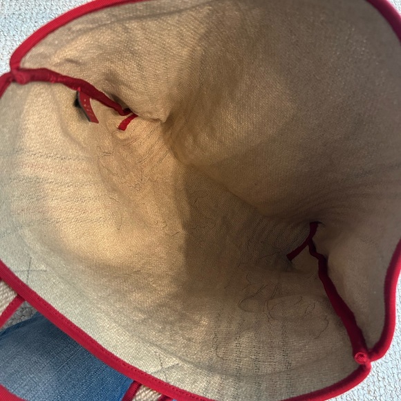 GUCCI Brown Jute Arles Printed Tote Bag - Picture 4 of 7